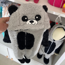 Enterito Peludito Panda Gris